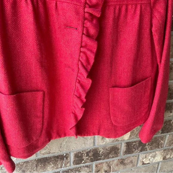 J Crew Ruffled Trim Blazer - Picture 7 of 10